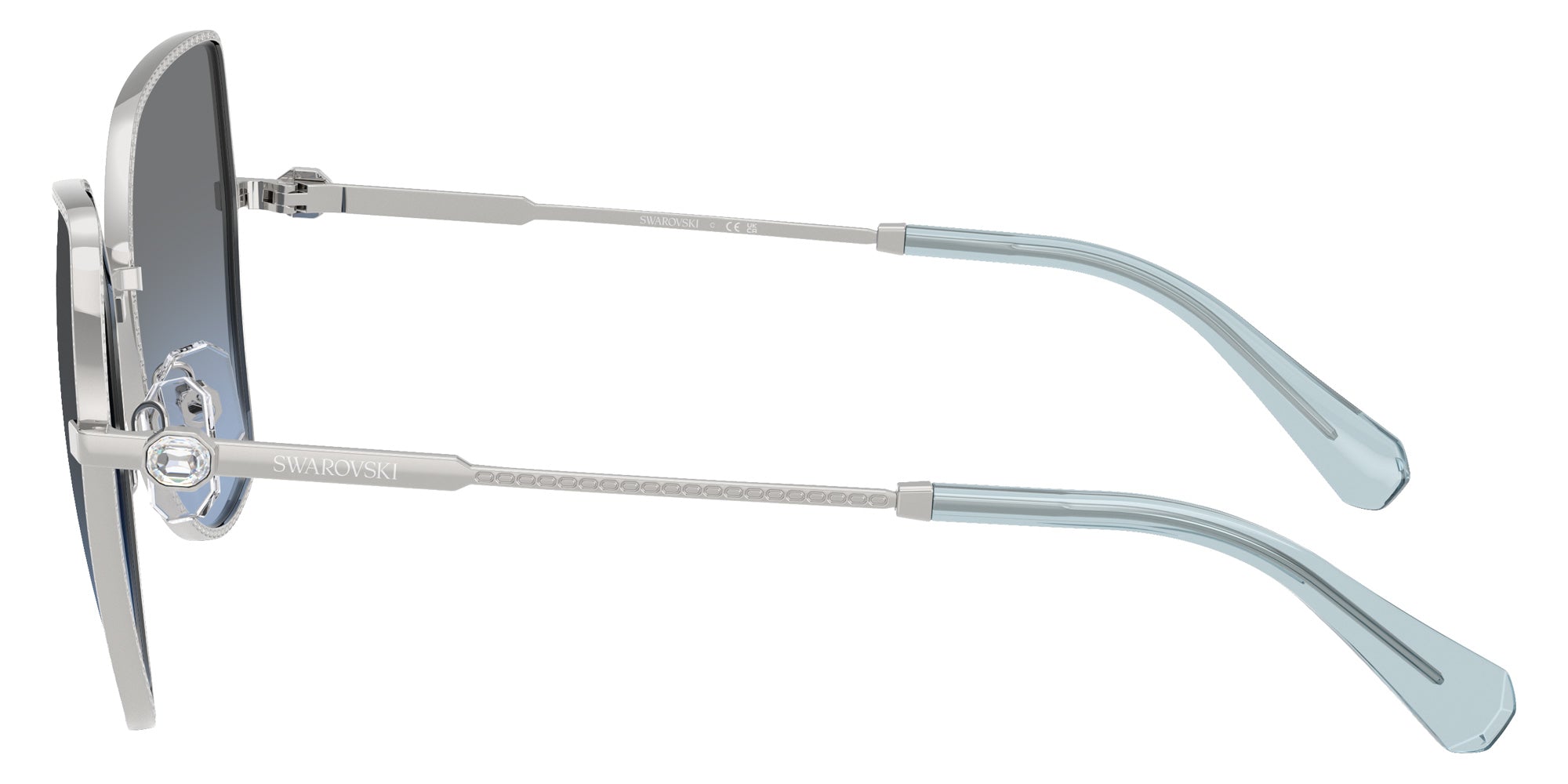 Swarovski SK7037 40018F 58 - Silver / Blue Gradient Gray #id:sk703740018f_s:100110