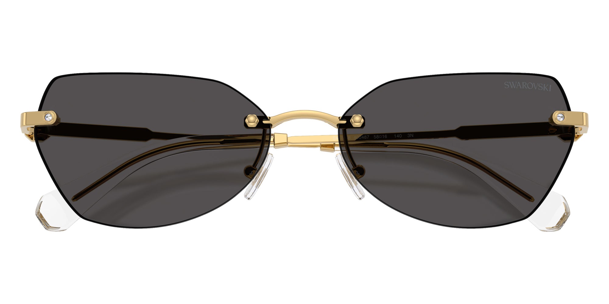 Swarovski SK7038 400487 58 - Gold / Dark Gray #id:sk7038400487_s:102120