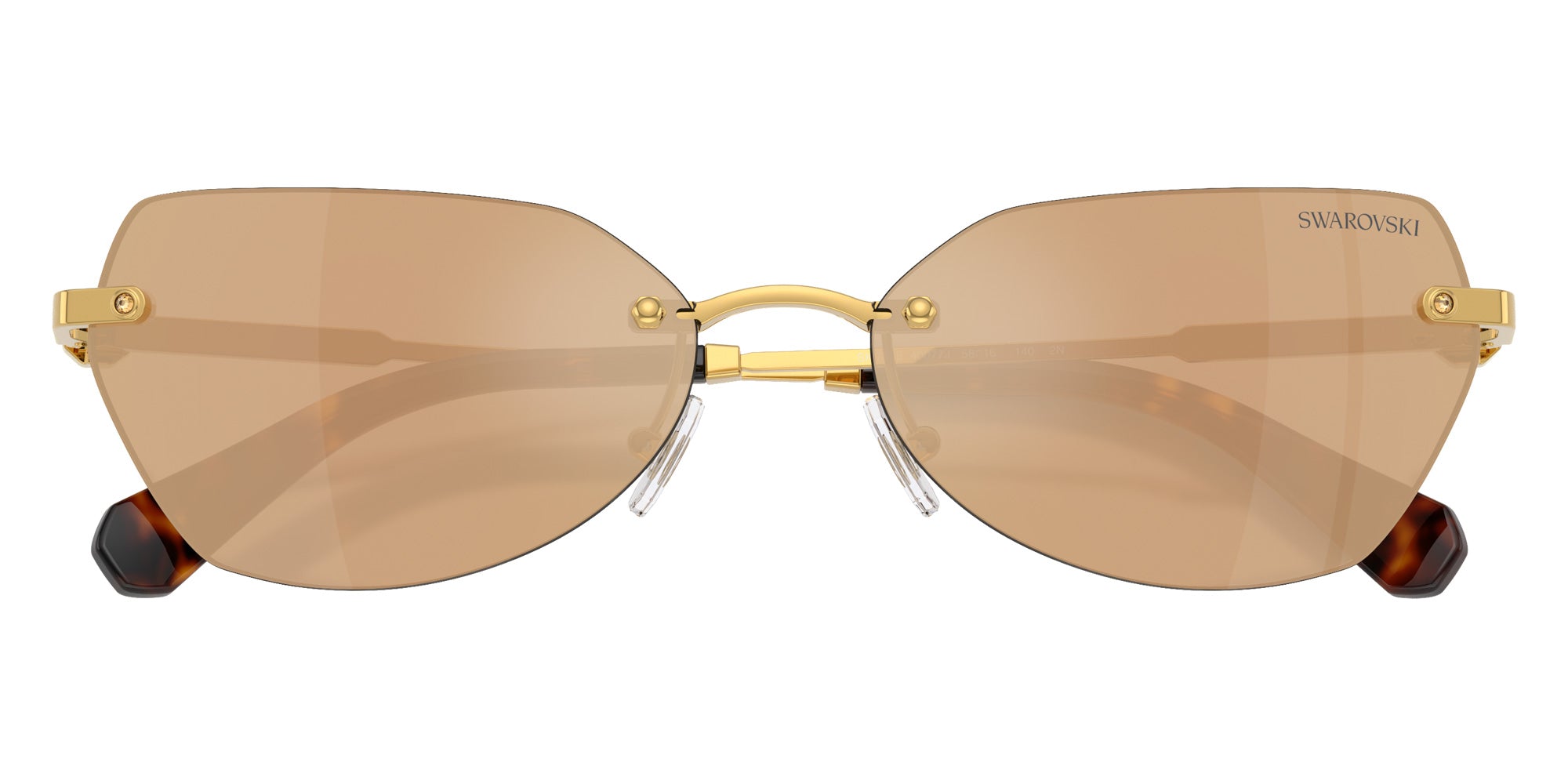Swarovski SK7038 40077J 58 - Dark Gold / Dark Brown Mirrored Rose Gold #id:sk703840077j_s:104120