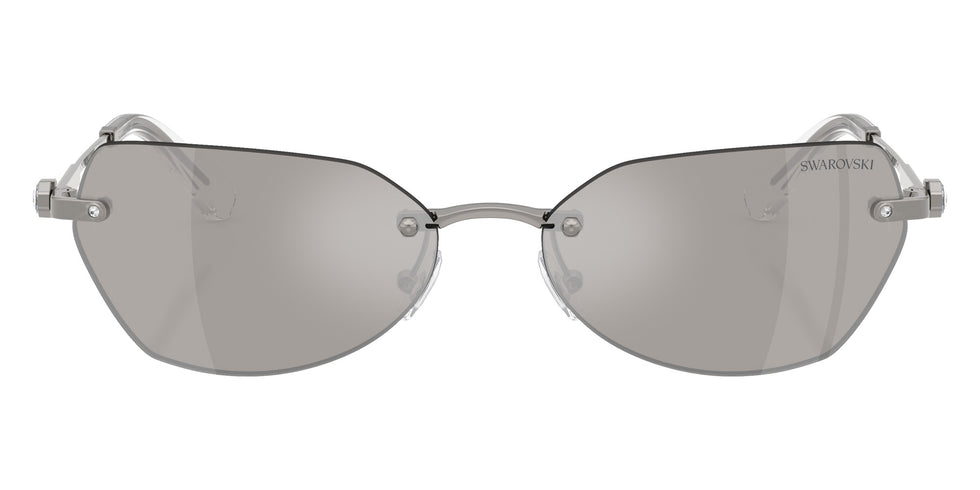Swarovski SK7038 40096G 58 - Gunmetal / Light Gray Mirrored Silver #id:sk703840096g_s:106100