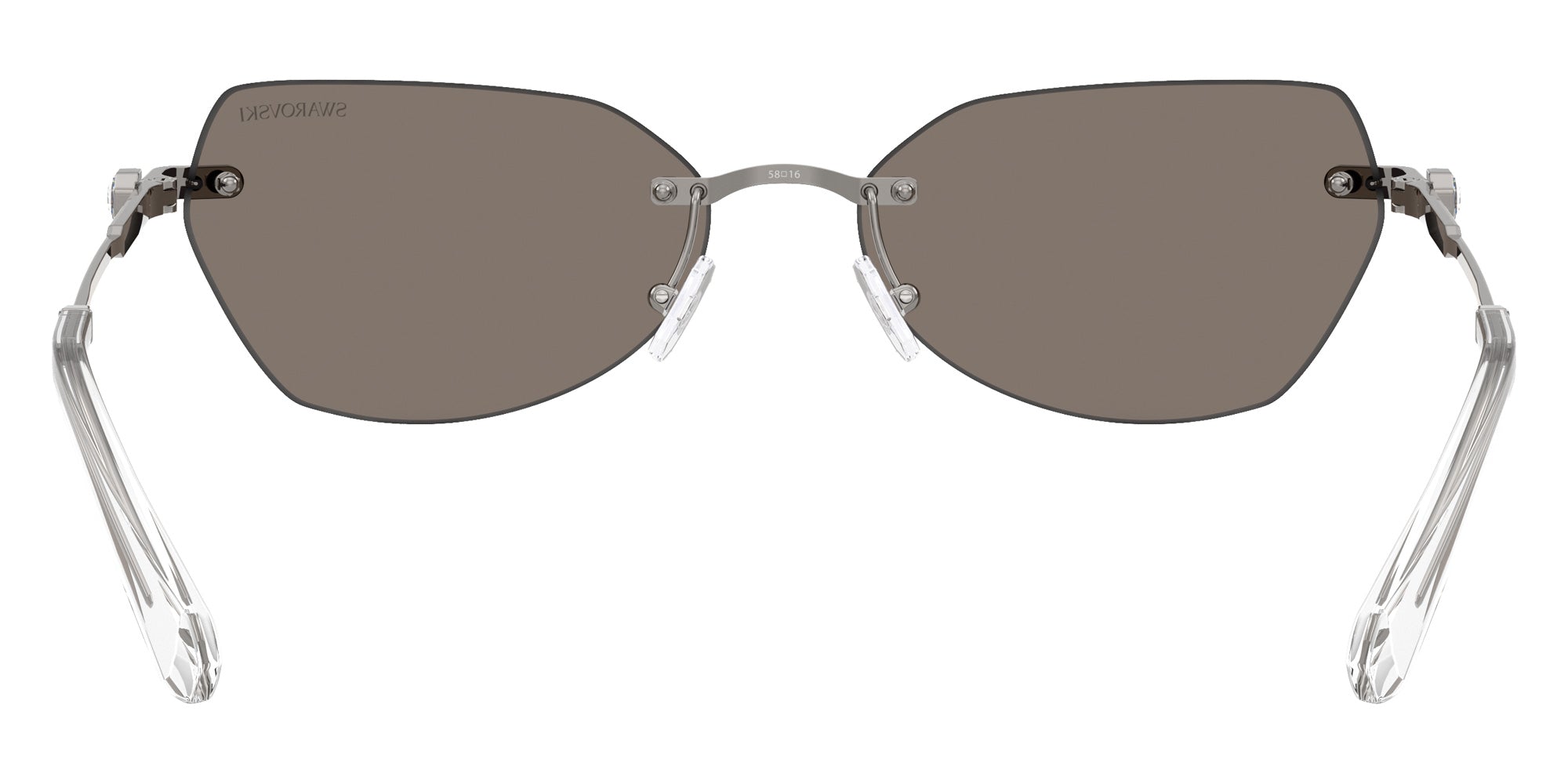 Swarovski SK7038 40096G 58 - Gunmetal / Light Gray Mirrored Silver #id:sk703840096g_s:106115