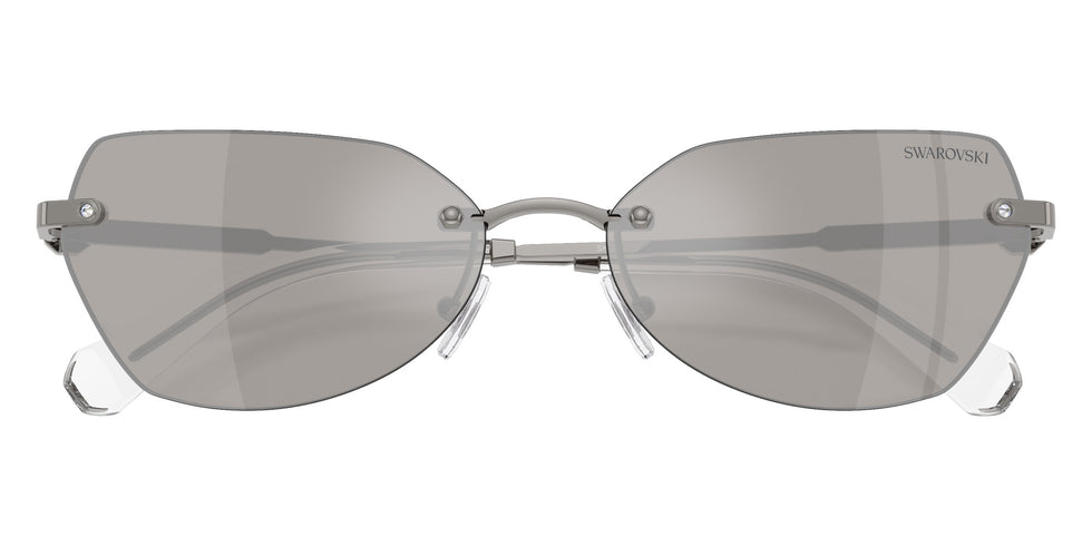 Swarovski SK7038 40096G 58 - Gunmetal / Light Gray Mirrored Silver #id:sk703840096g_s:106120