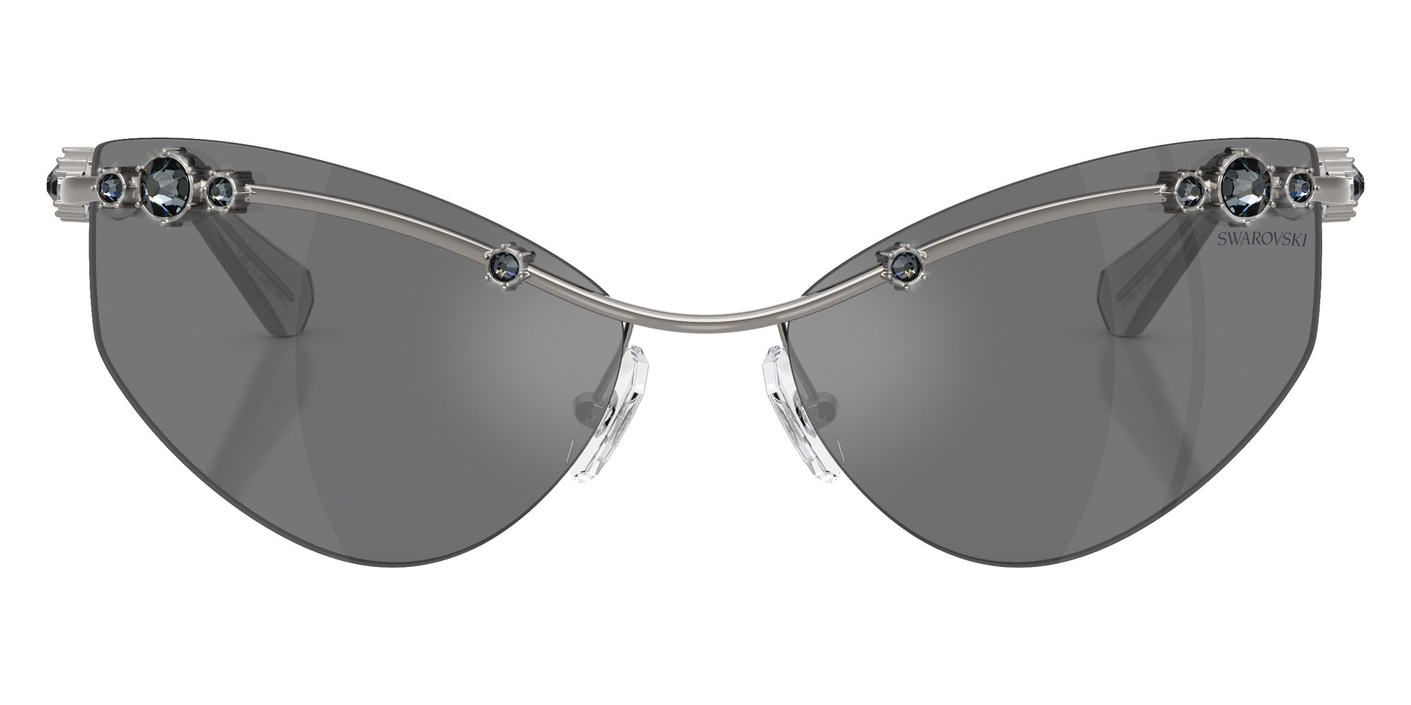 Swarovski SK7039 40096G 61 - Gunmetal / Gray Mirrored Black #id:sk703940096g_s:102100