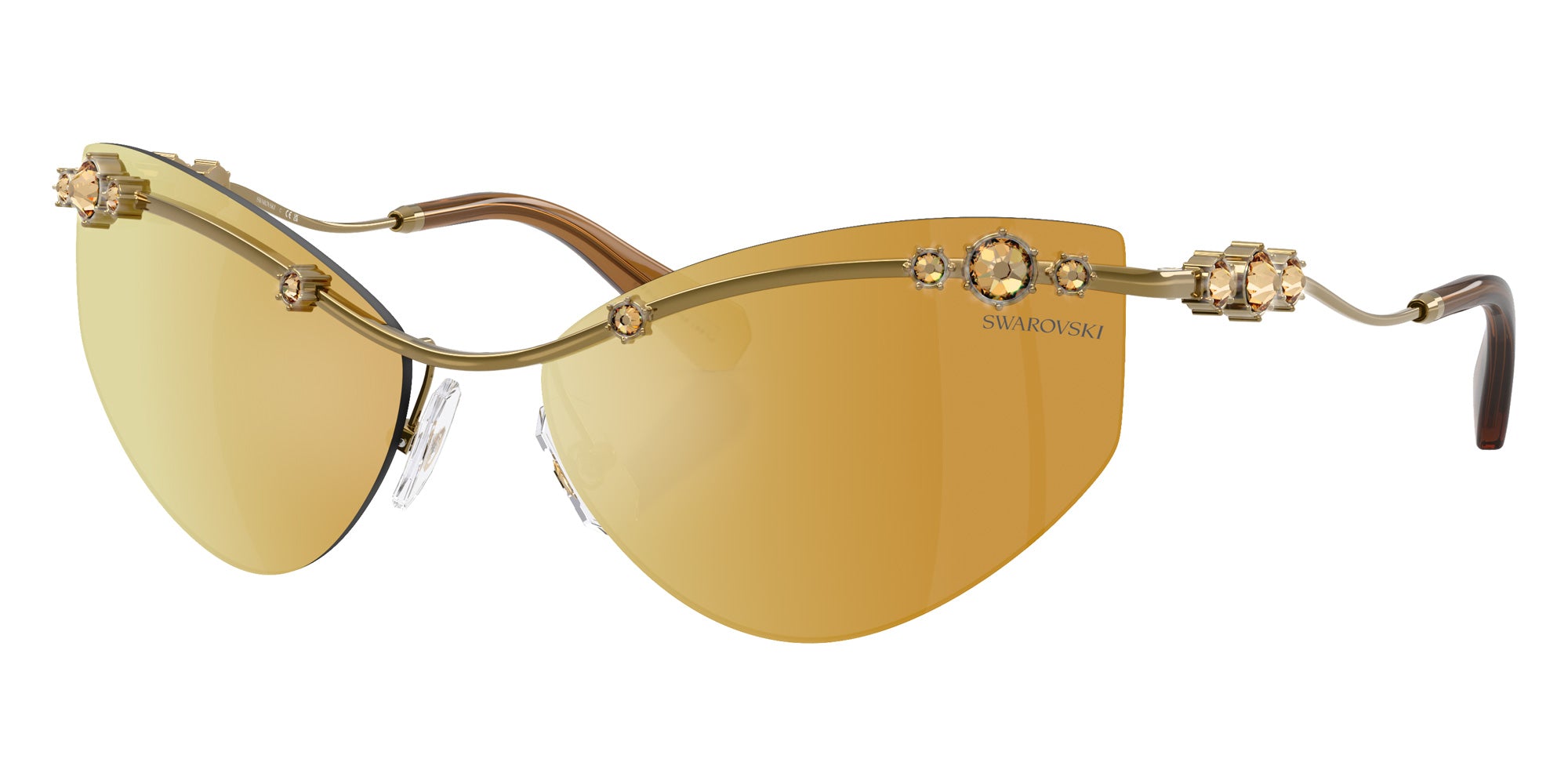 Swarovski SK7039 40427P 61 - Gold / Brown Mirrored Gold #id:sk703940427p_s:104105