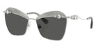 Swarovski SK7040 4001AL 57 - Silver / Gray Tampo Swarovski Gold Mirrored #id:sk70404001al_s:100105