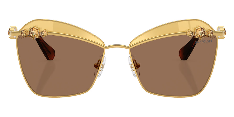 Swarovski SK7040 4007TO 57 - Yellow Gold / Brown Swarovski Gold Mirrored #id:sk70404007to_s:104100