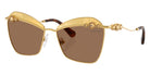 Swarovski SK7040 4007TO 57 - Yellow Gold / Brown Swarovski Gold Mirrored #id:sk70404007to_s:104105