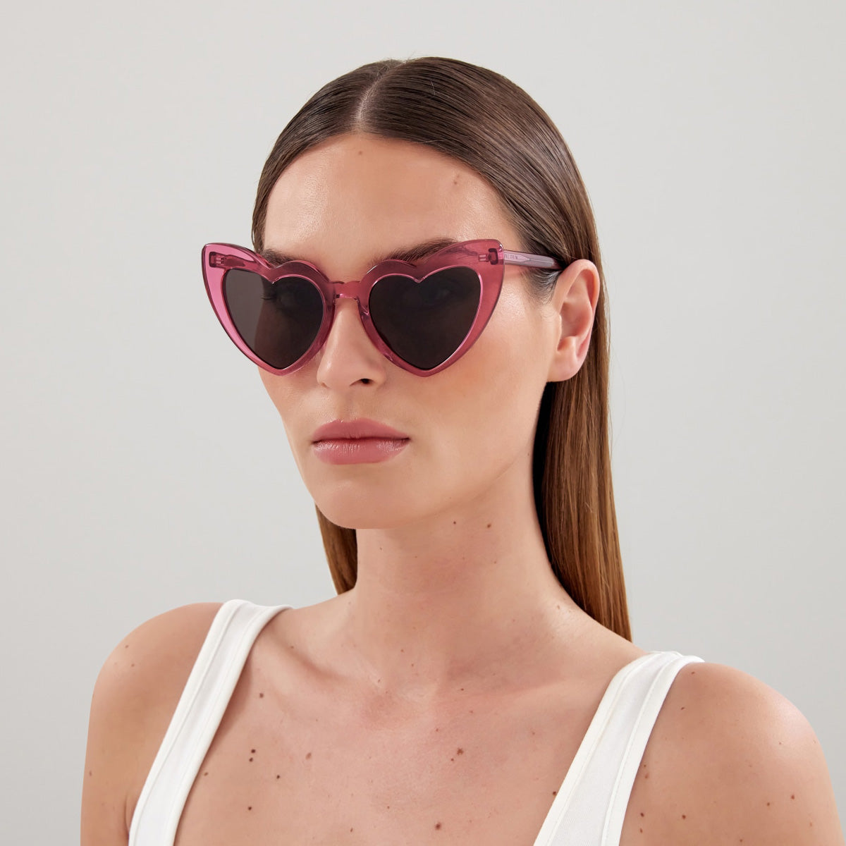 Saint Laurent SL 181 LOULOU Heart Sunglasses | EyeOns.com