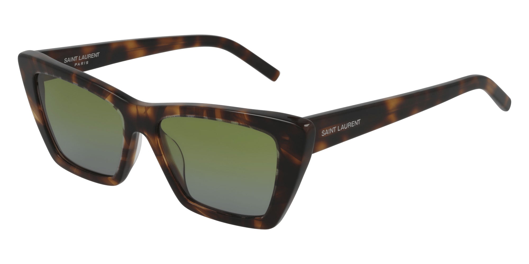 Saint Laurent SL 276 MICA 020 53 - Havana / Green Gradient Double #id:sl276mica020_s:116100