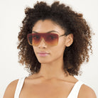 Saint Laurent SL 364 MASK 008 99 - Gold / Orange Gradient Double #id:sl364mask008_s:106105