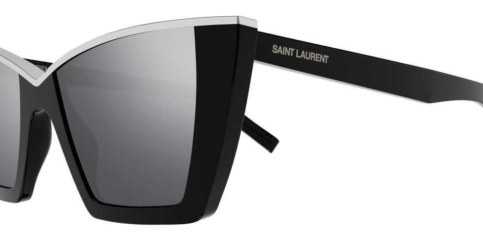 Saint Laurent SL 570 002 54 - Black / Silver Mirrored #id:sl570002_s:100110