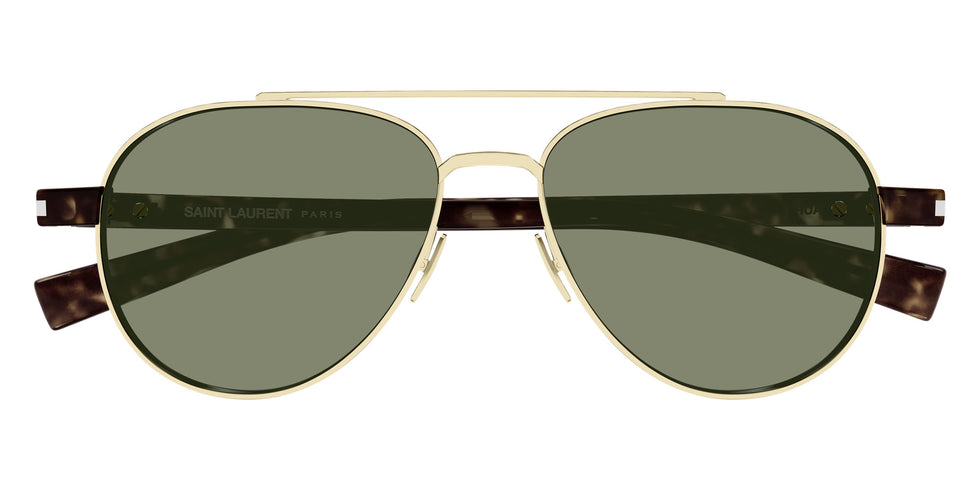 Saint Laurent SL 843 003 54 - Gold/Havana / Green #id:sl843003_s:104100