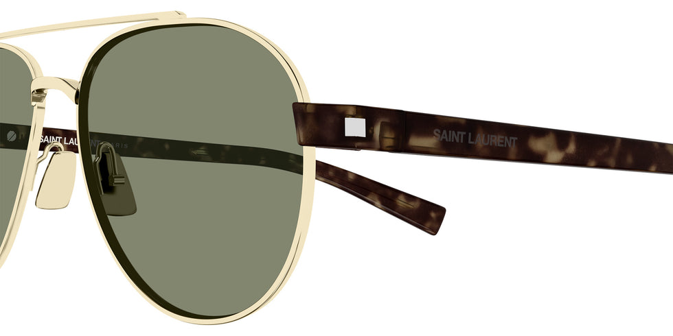 Saint Laurent SL 843 003 54 - Gold/Havana / Green #id:sl843003_s:104110