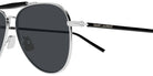 Saint Laurent SL 864 002 57 - Silver/Black / Gray #id:sl864002_s:102110