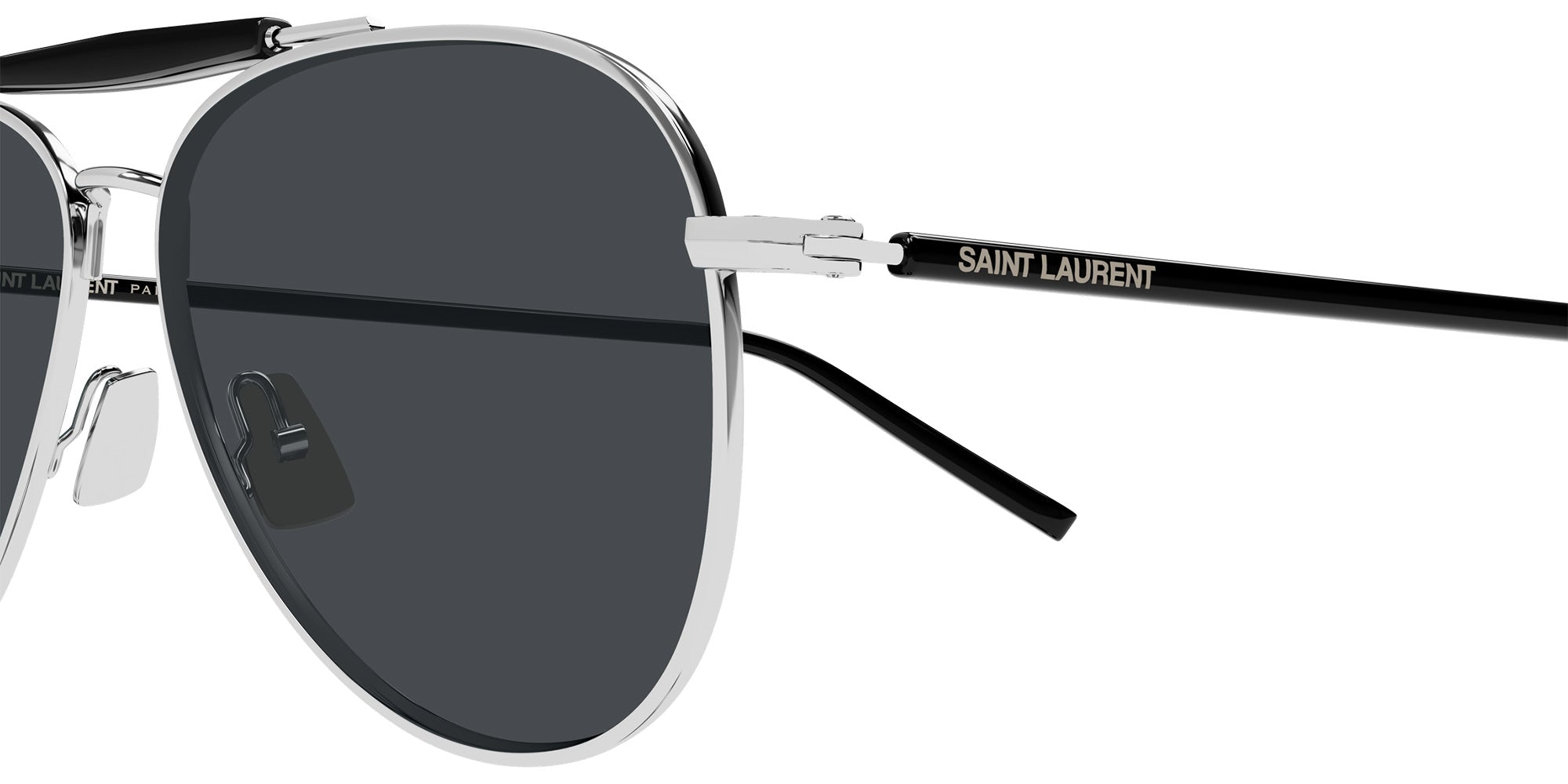 Saint Laurent SL 864 002 57 - Silver/Black / Gray #id:sl864002_s:102110