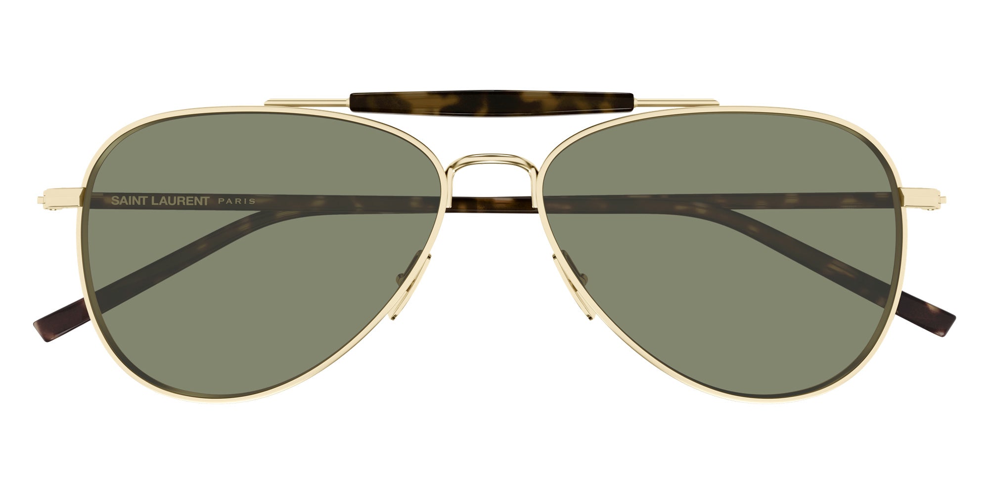 Saint Laurent SL 864 003 57 - Gold/Havana / Green #id:sl864003_s:104100