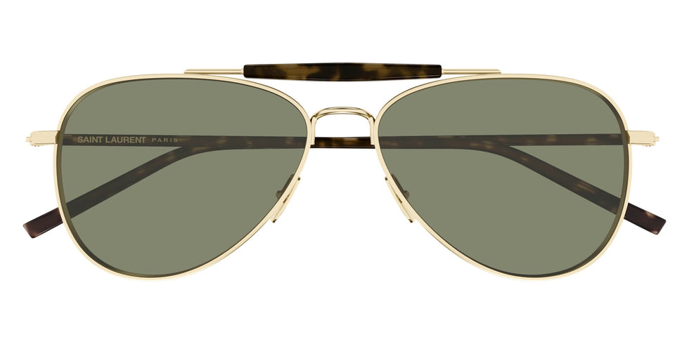 Saint Laurent SL 864 003 57 - Gold/Havana / Green #id:sl864003_s:104100