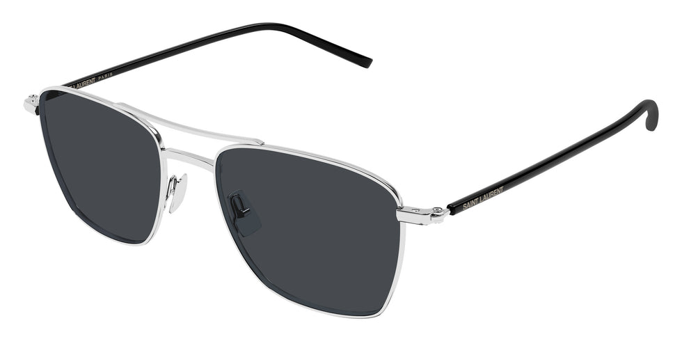 Saint Laurent SL 866 002 53 - Silver/Black / Gray #id:sl866002_s:100105