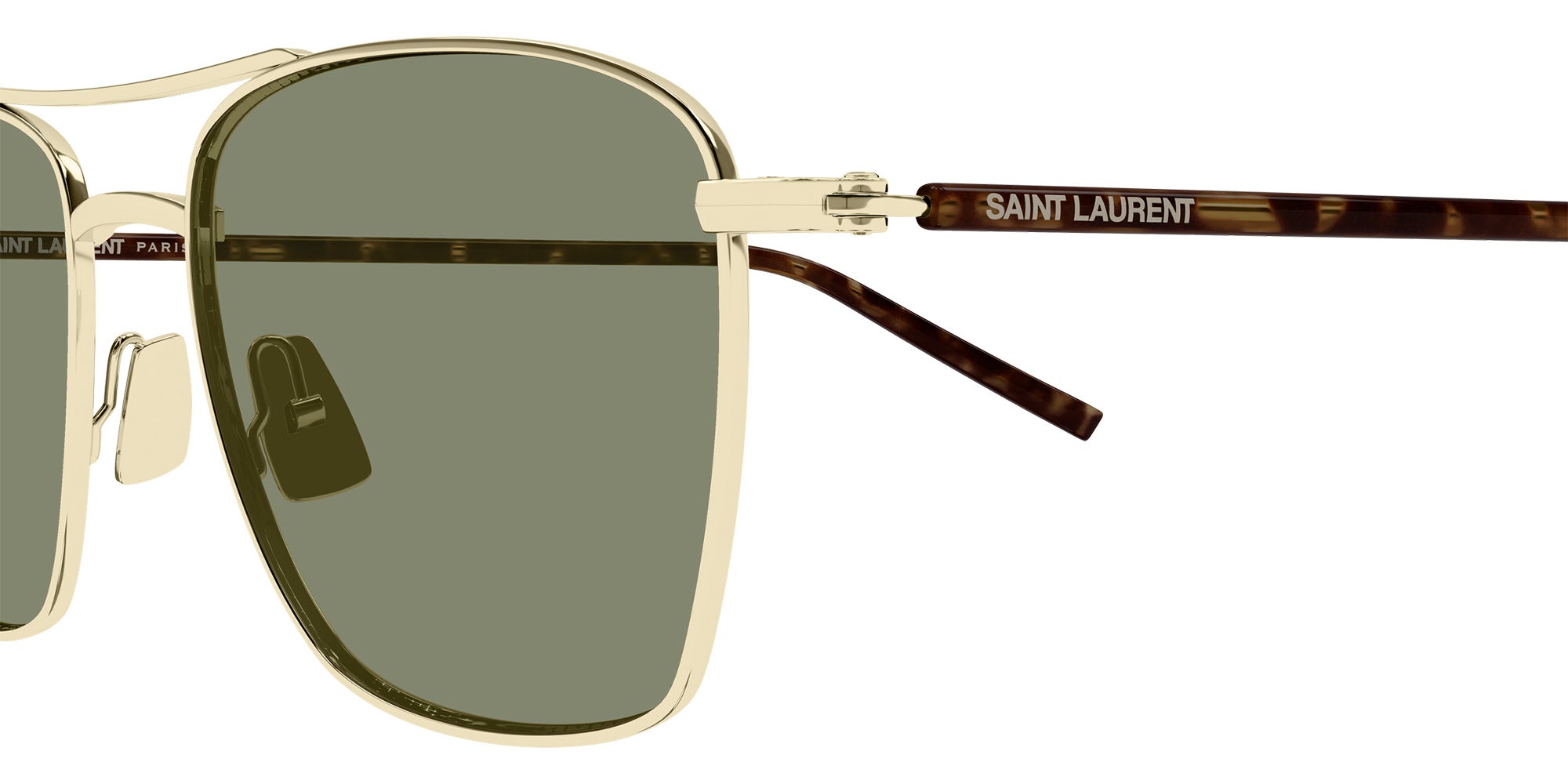 Saint Laurent SL 866 003 53 - Gold/Havana / Green #id:sl866003_s:102110
