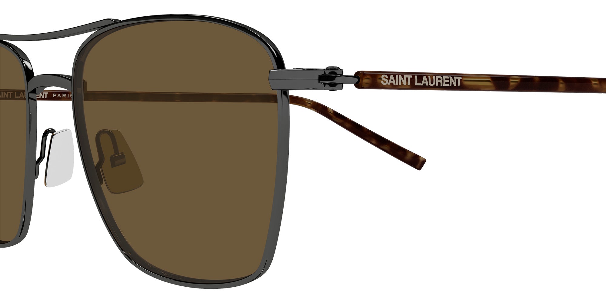 Saint Laurent SL 866 004 53 - Gunmetal/Havana / Brown #id:sl866004_s:104110