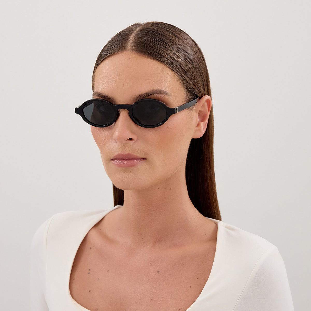 Saint Laurent SL M161 Oval Sunglasses | EyeOns.com