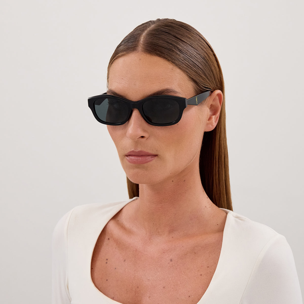 Saint Laurent SL M172/F Rectangle Sunglasses | EyeOns.com