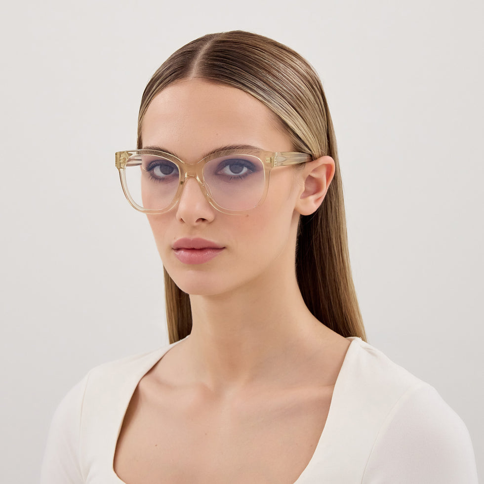 Saint Laurent SL M97 009 54 - Yellow / Gray Mirrored Black #id:slm97009_s:100115