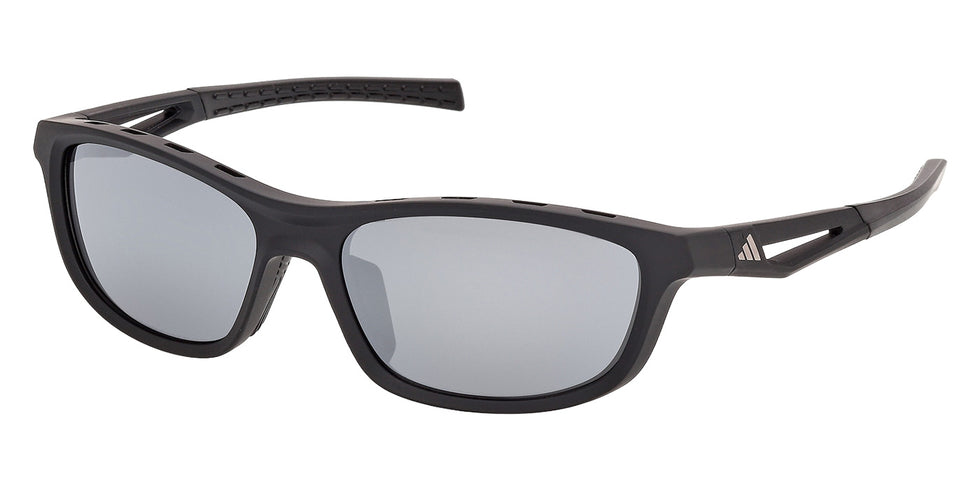 Adidas SP0131 02C 57 - Matte Black / Smoke Mirrored #id:sp013102c_s:100105