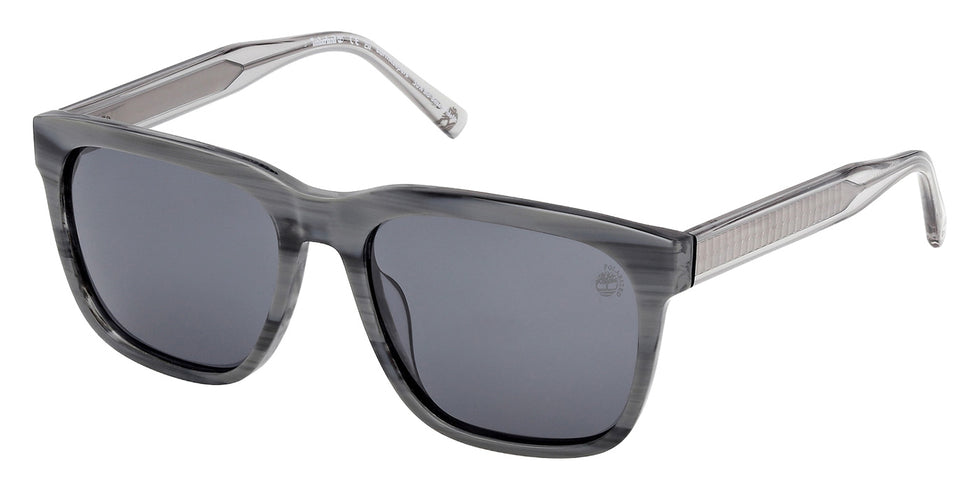 Timberland TB00059 90D 56 - Light Blue/Horn / Smoke Polarized #id:tb0005990d_s:104105