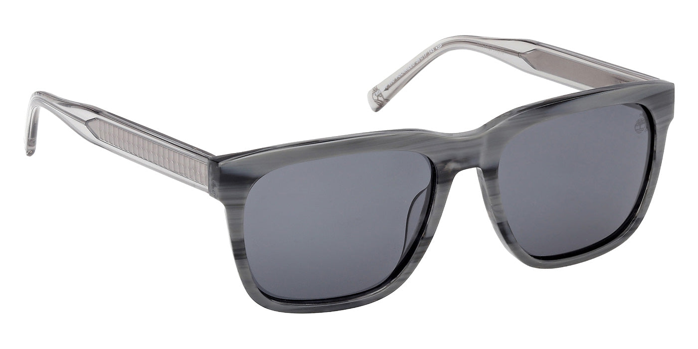 Timberland TB00059 90D 56 - Light Blue/Horn / Smoke Polarized #id:tb0005990d_s:104135