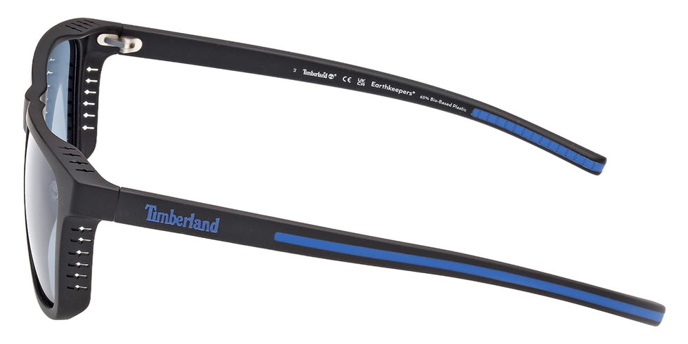 Timberland TB00086 02D 55 - Matte Black / Blue Polarized #id:tb0008602d_s:102110