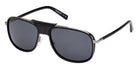 Timberland TB00091 01D 58 - Shiny Black / Smoke Polarized #id:tb0009101d_s:100105