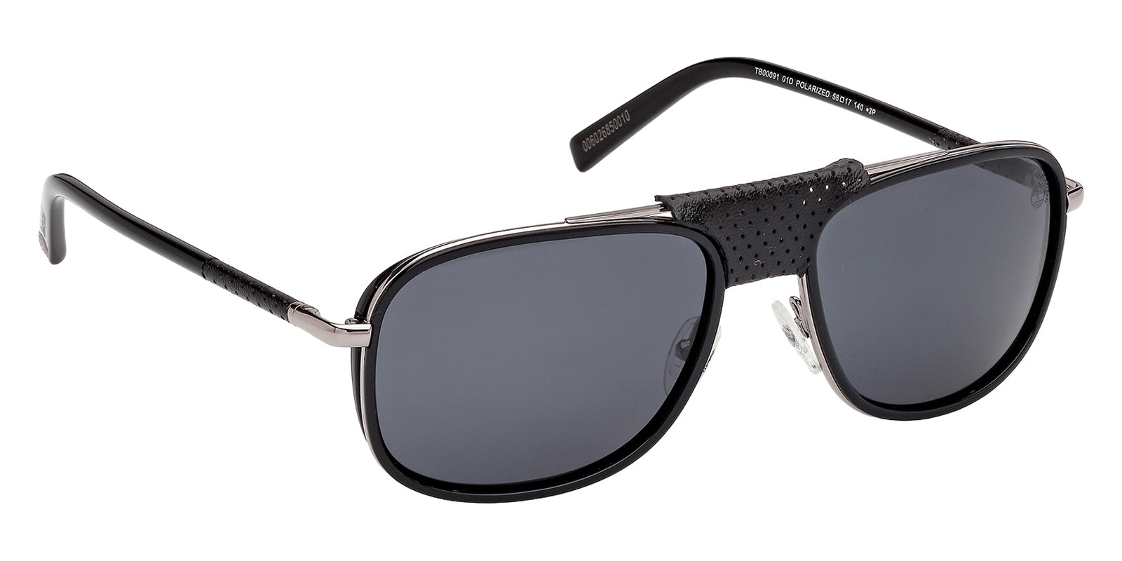 Timberland TB00091 01D 58 - Shiny Black / Smoke Polarized #id:tb0009101d_s:100135