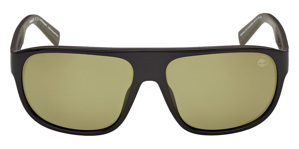 Timberland TB00094 01R 60 - Shiny Black / Green Polarized #id:tb0009401r_s:100100