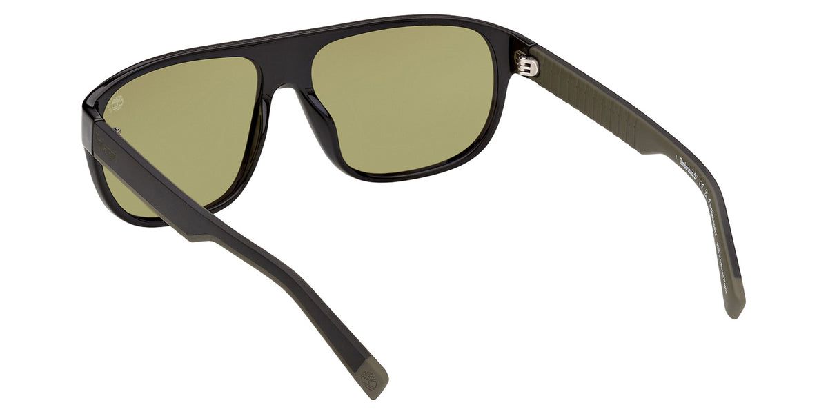 Timberland TB00094 01R 60 - Shiny Black / Green Polarized #id:tb0009401r_s:100115