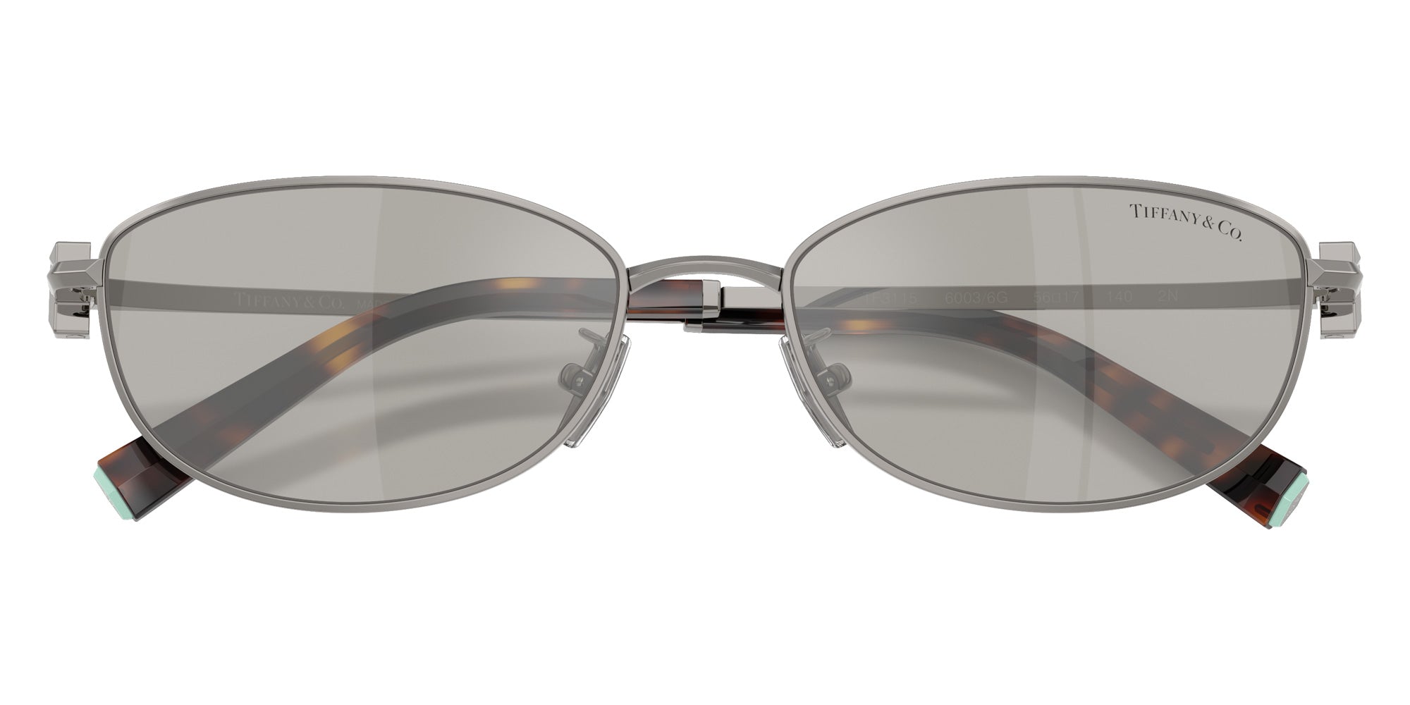 TIFFANY TF3115 60036G 56 - Gunmetal / Light Gray Mirrored Silver #id:tf311560036g_s:102120