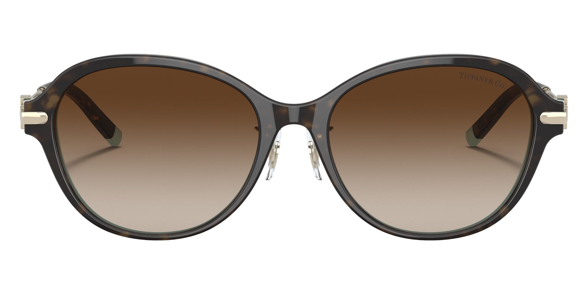 TIFFANY TF4188D 81343B 55 - Havana on Tiffany Blue / Brown Gradient #id:tf4188d81343b_s:102100