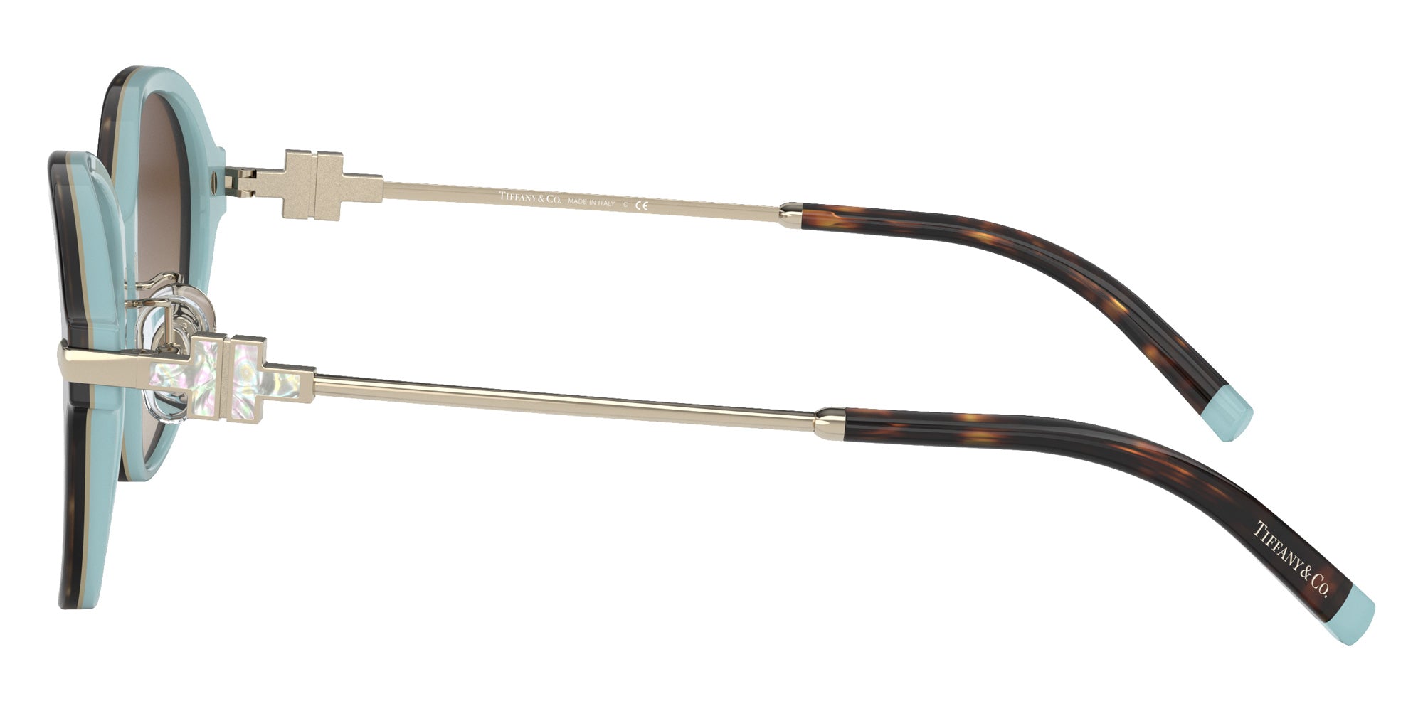 TIFFANY TF4188D 81343B 55 - Havana on Tiffany Blue / Brown Gradient #id:tf4188d81343b_s:102110