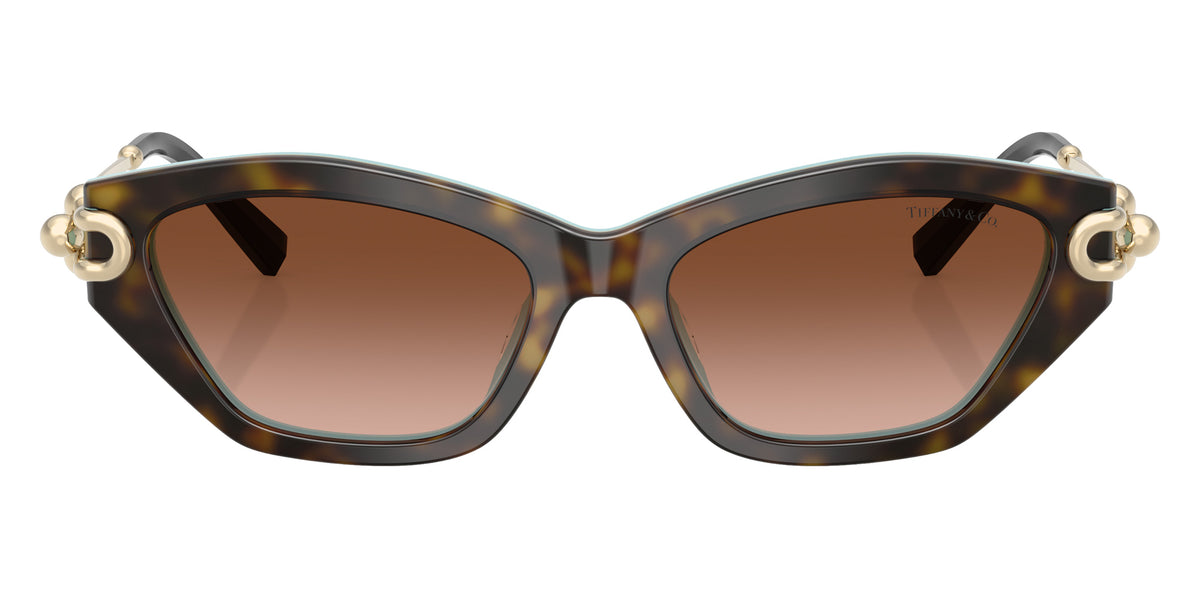 TIFFANY TF4231U 81343B 53 - Havana on Tiffany Blue / Brown Gradient #id:tf4231u81343b_s:100100