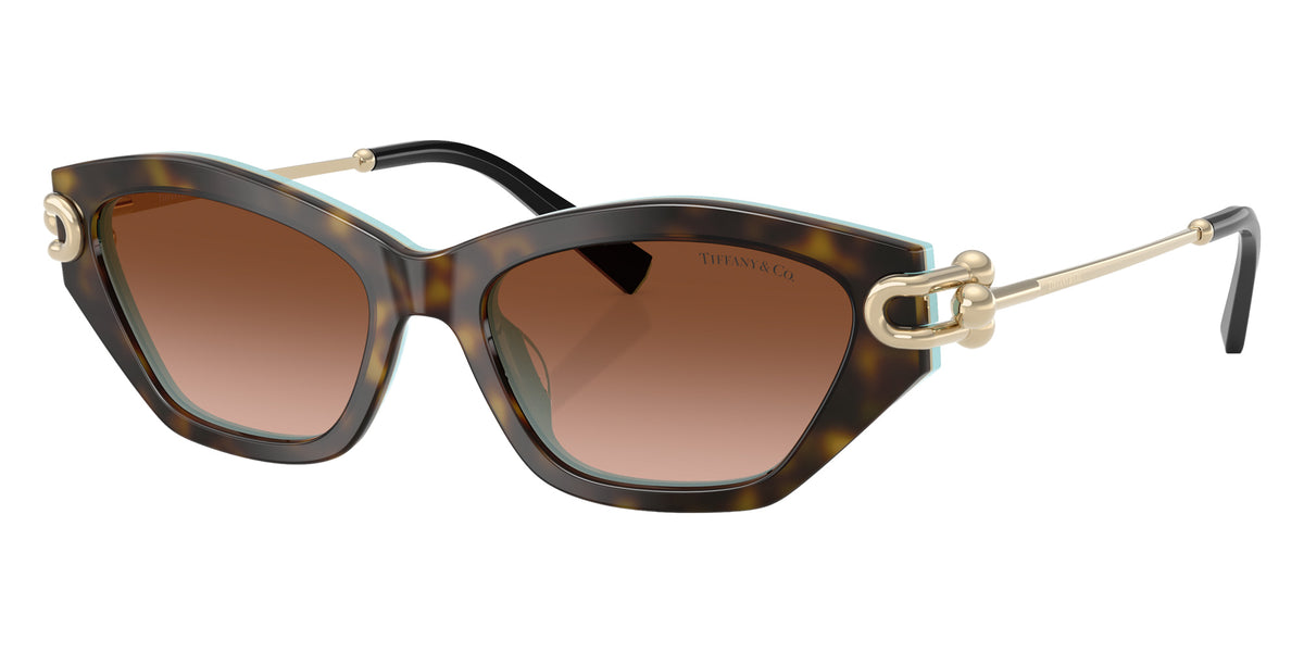 TIFFANY TF4231U 81343B 53 - Havana on Tiffany Blue / Brown Gradient #id:tf4231u81343b_s:100105