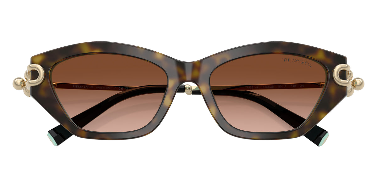 TIFFANY TF4231U 81343B 53 - Havana on Tiffany Blue / Brown Gradient #id:tf4231u81343b_s:100120