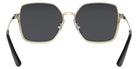 Tory Burch TY6076 328287 56 - Shiny Gold/Black Metal Stripe / Gray Solid #id:ty6076328287_s:100115