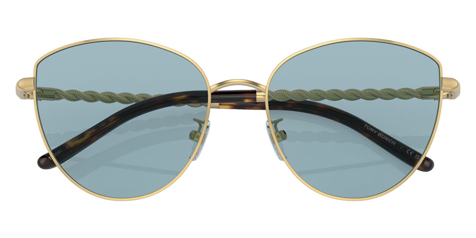 Tory Burch TY6091 330480 56 - Shiny Gold / Solid Azure #id:ty6091330480_s:102120