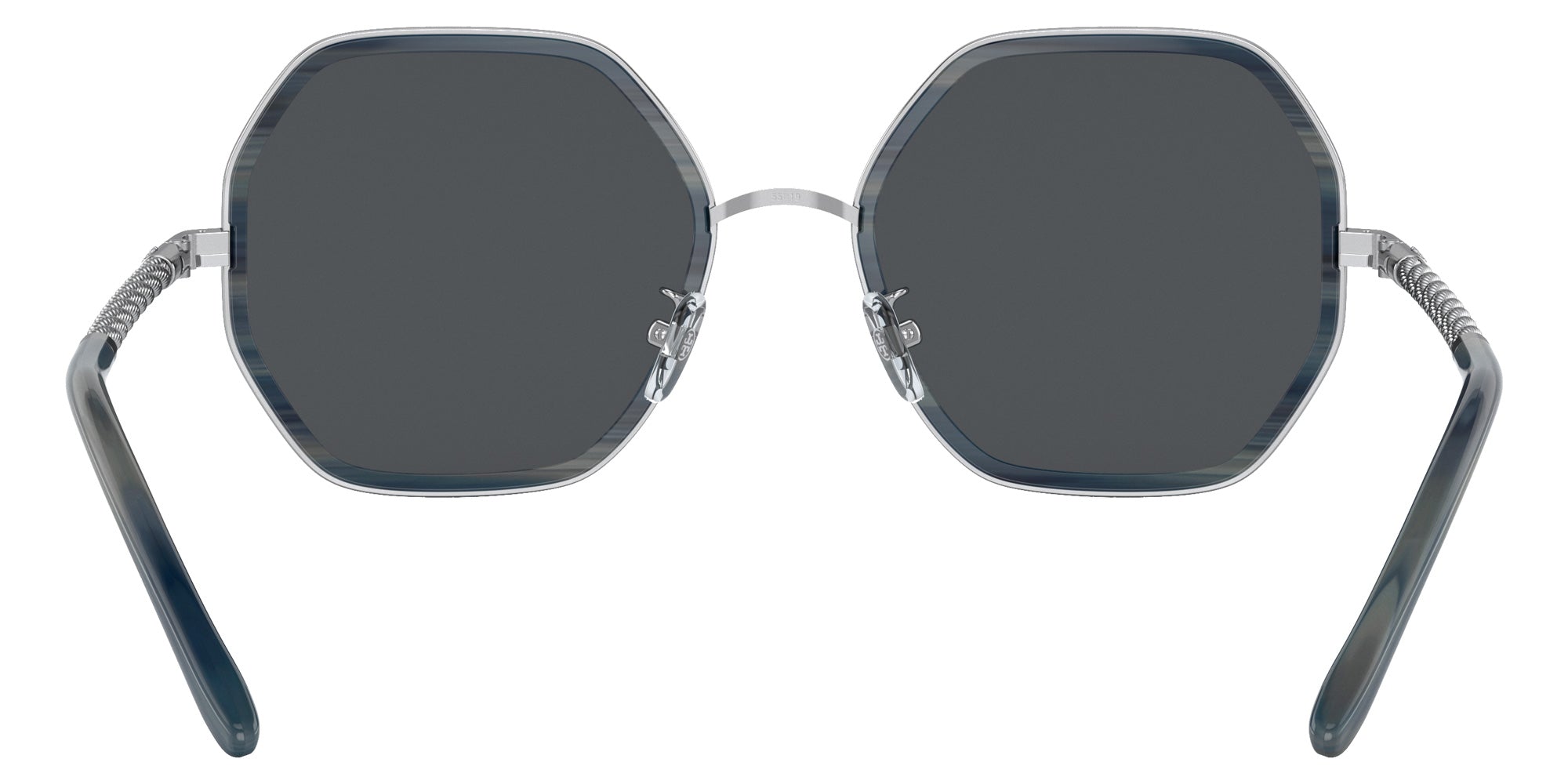 Tory Burch TY6092 333087 55 - Blue Horn / Solid Gray #id:ty6092333087_s:100115