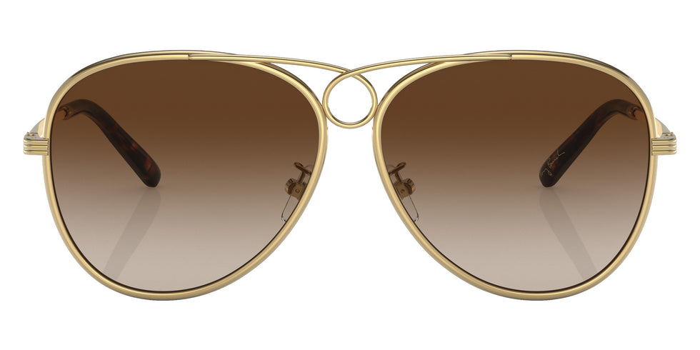 Tory Burch TY6093 330413 59 - Shiny Gold / Brown Gradient #id:ty6093330413_s:100100
