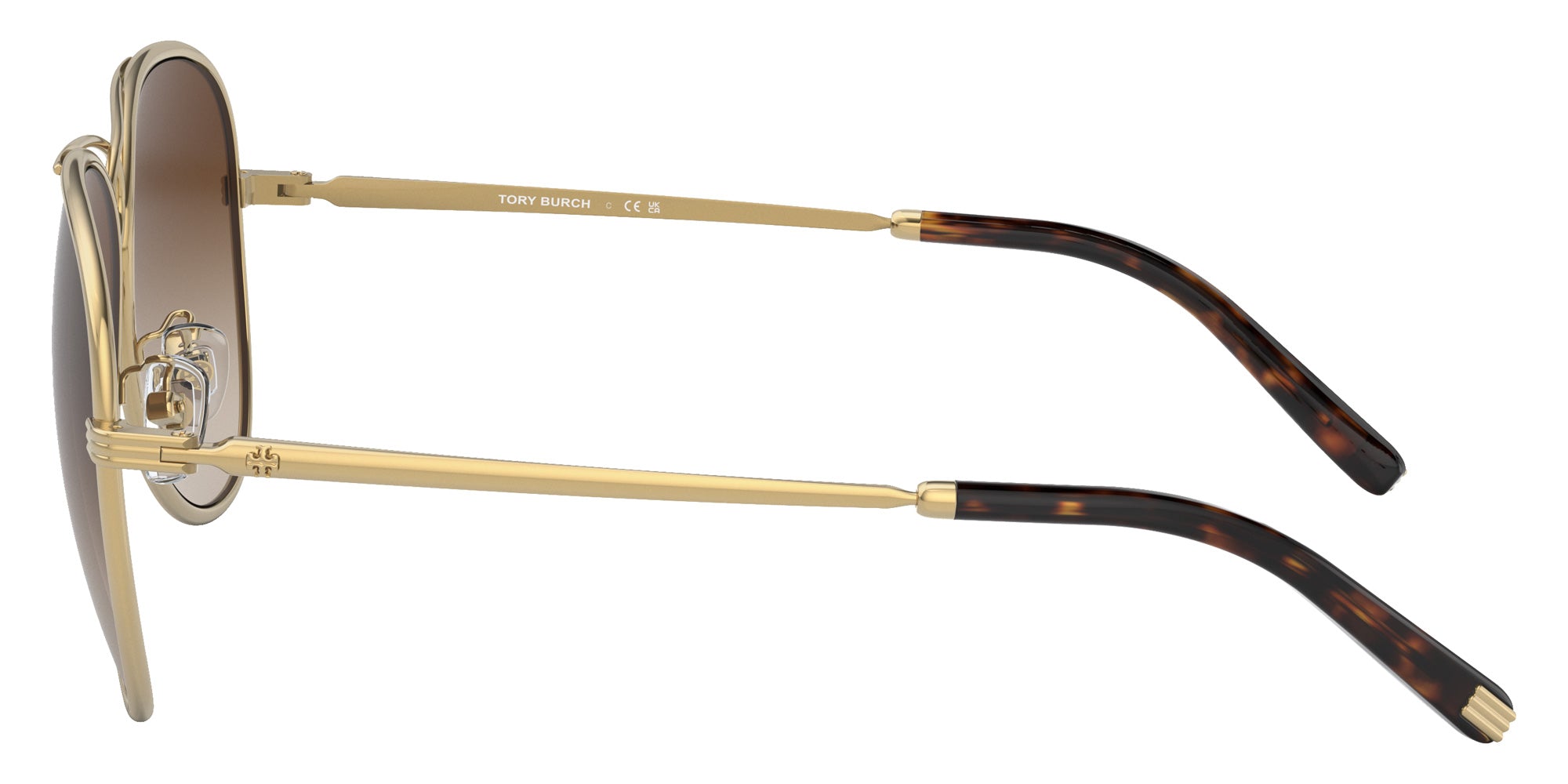 Tory Burch TY6093 330413 59 - Shiny Gold / Brown Gradient #id:ty6093330413_s:100110
