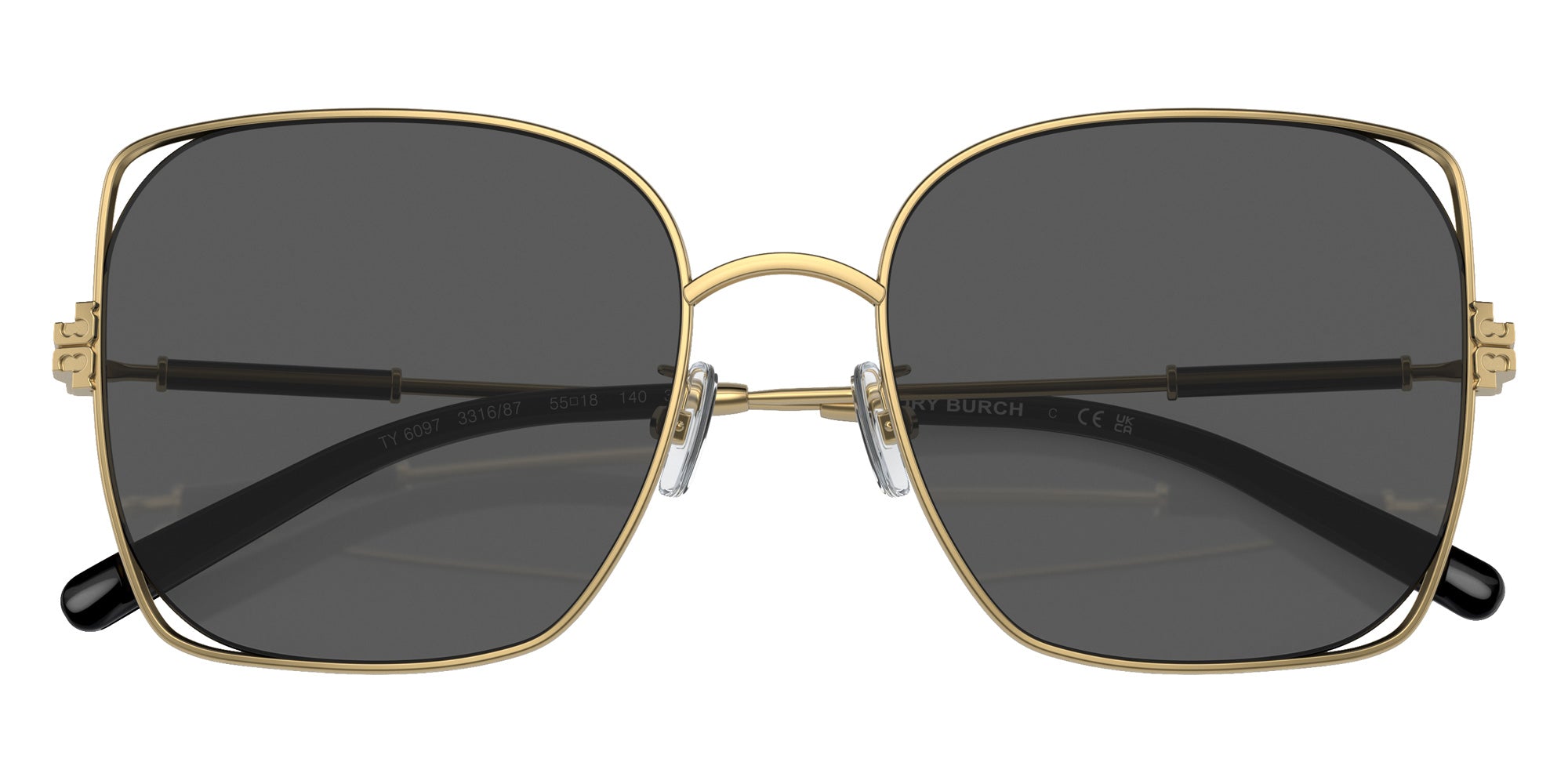 Tory Burch TY6097 331687 55 - Gold / Dark Gray #id:ty6097331687_s:100120