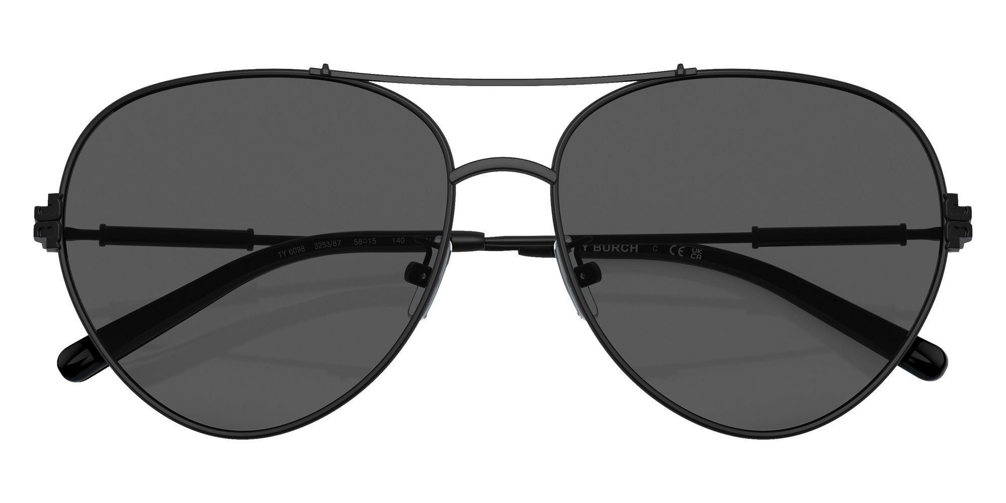 Tory Burch TY6098 325387 58 - Black / Dark Gray #id:ty6098325387_s:100120