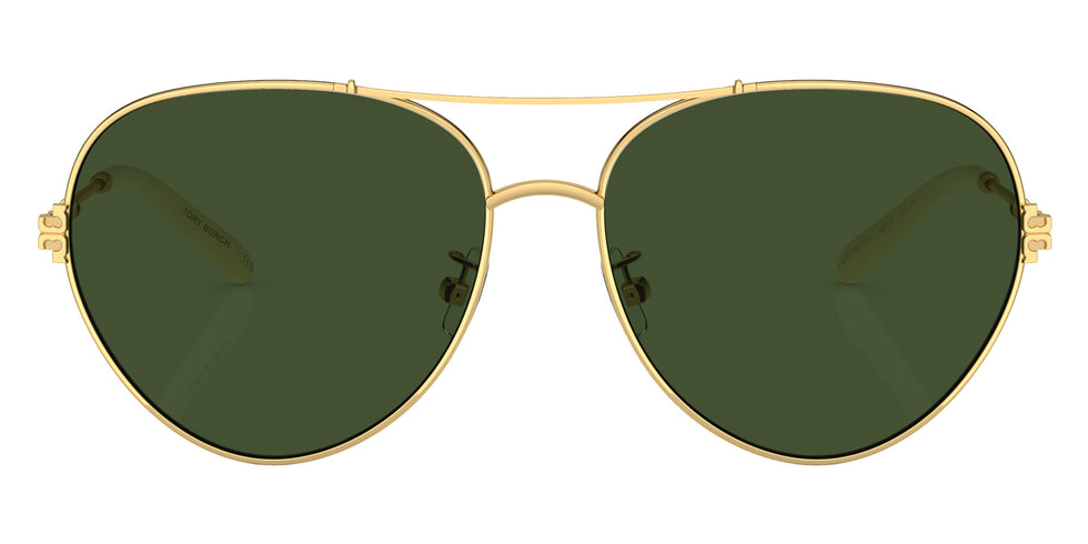 Tory Burch TY6098 335171 58 - Gold / Dark Green Solid #id:ty6098335171_s:100100