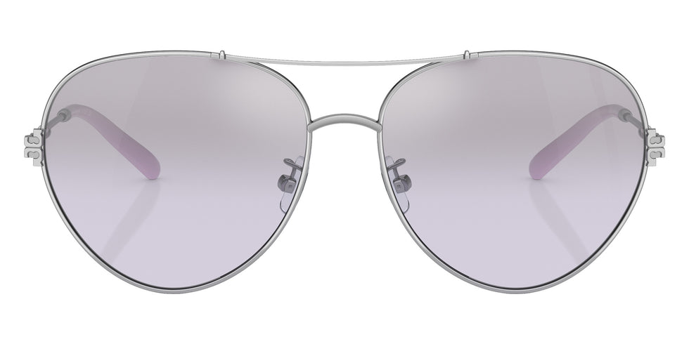 Tory Burch TY6098 33567A 58 - Silver / Violet Mirrored Gradient Silver #id:ty609833567a_s:102100
